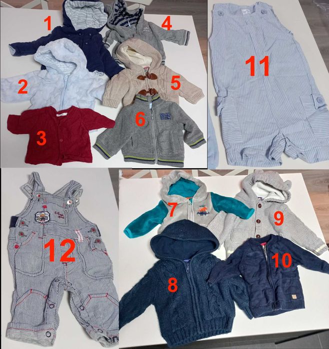 Conjunto de roupa para bebé 0 a 12 meses (12 a 100 peças)