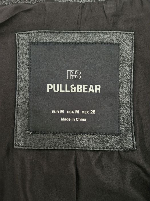 Шкіряна куртка PULL&BEAR