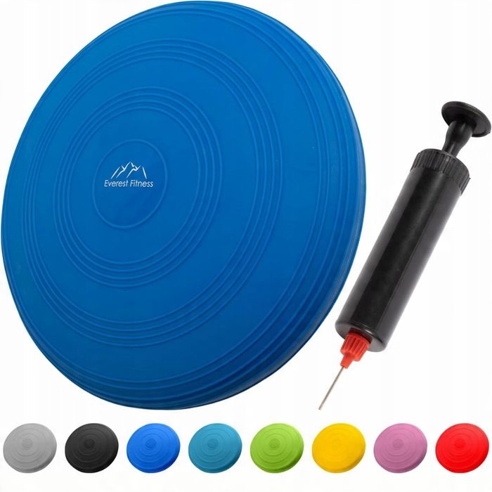 EVEREST FITNESS Poduszka nadmuchiwana - średnica 33 cm z pompką