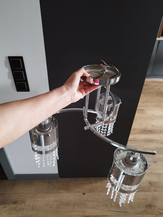 Lampa żyrandol kryształ