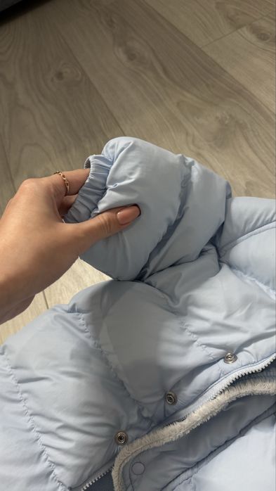 Дуже теплий зимовий блакитний комбінезон на хлопчика