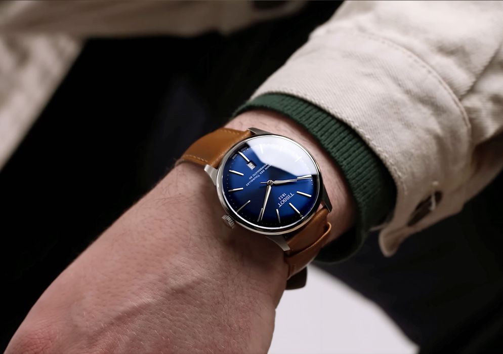 Годинник чоловічий Tissot Chemin des Tourelles T139.807.16.041.00 39 мм Powermatic 80 Nivachron Sapphire Swiss Made