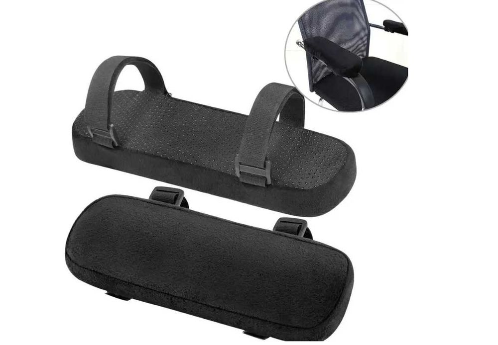 PODŁOKIETNIKI na fotel nowe czarne/uniwersalne/2szt