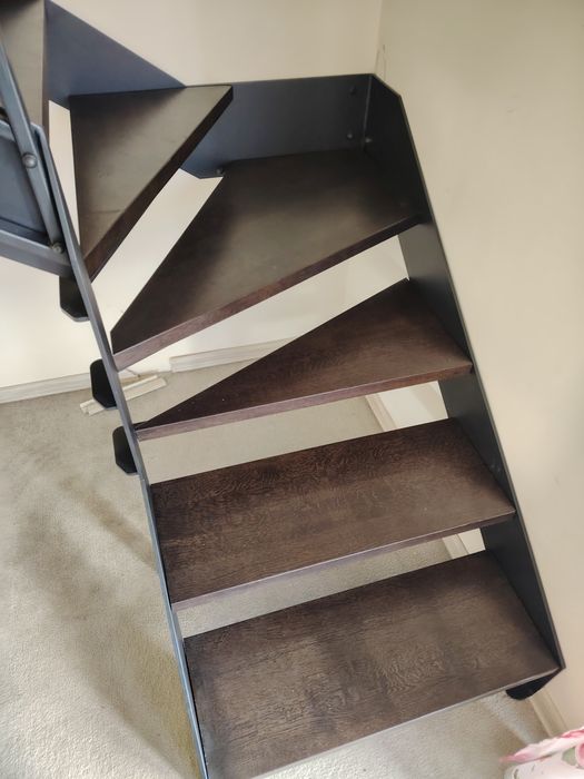 Schody stalowe schody dębowe metalowe