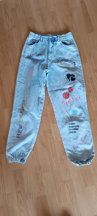 Spodnie jeansy Bershka