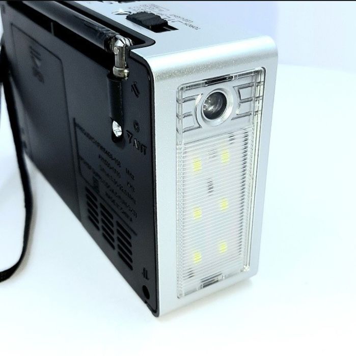 Радіоприймач Golon RX-8866 акумуляторний з ліхтарем та mp3 microSD USB