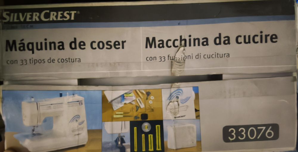 Máquina de costura SilverCrest NOVA (nunca usada)