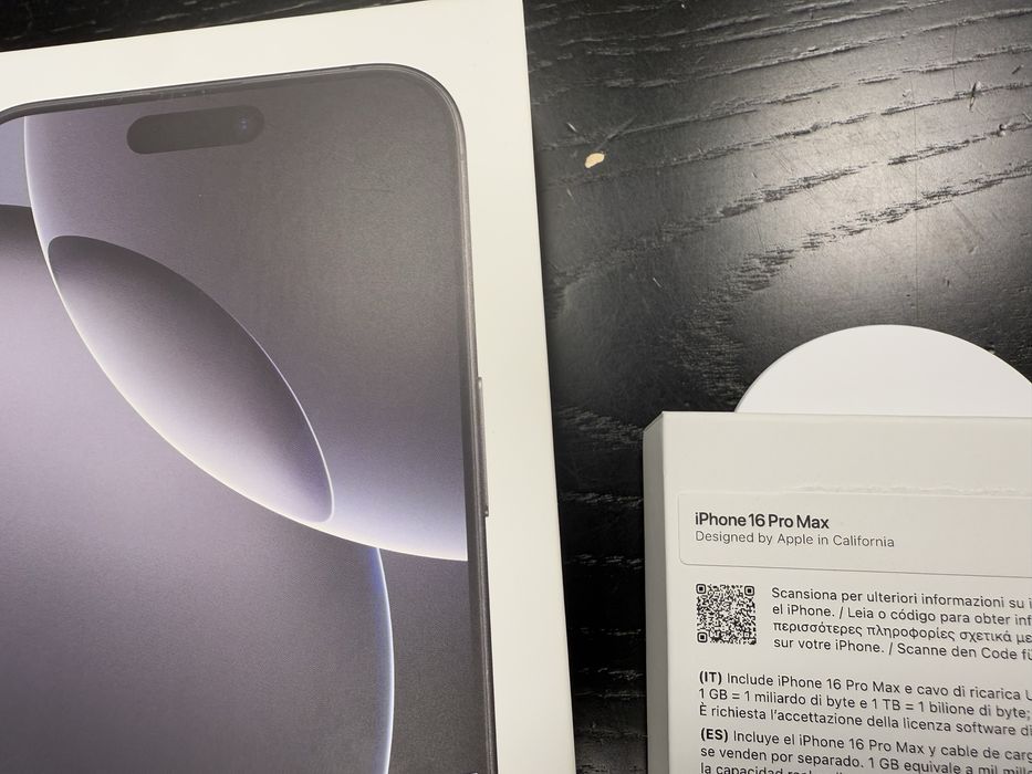Caixa original iphone 16 Pro Max
