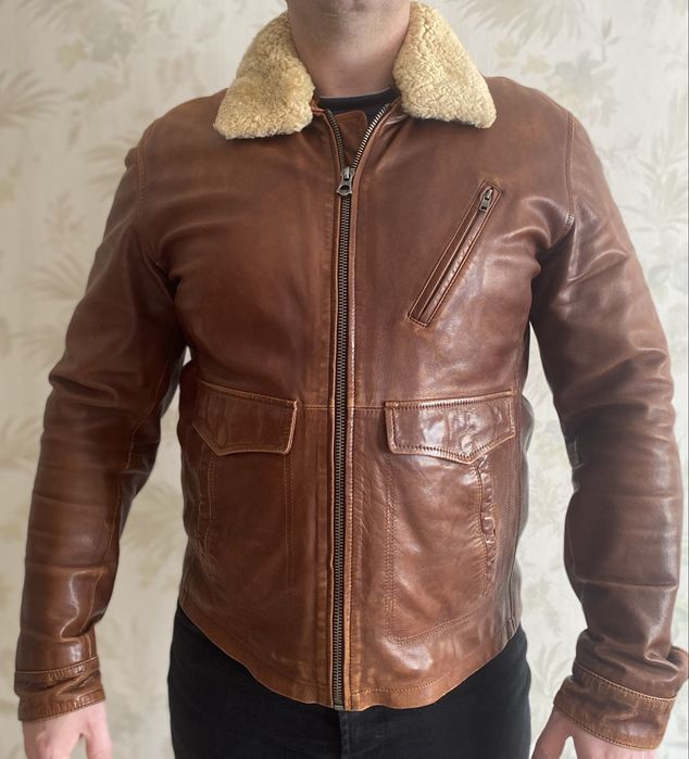 Вінтажна куртка Авіатор DAVID MOORE  XXXl