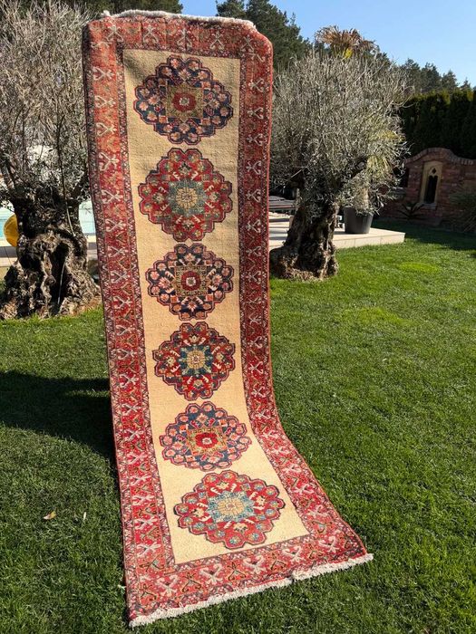 Nowy Chodnik Dywan Perski Wełniany Iran Hamadan 320x100 NAJTANIEJ W PL