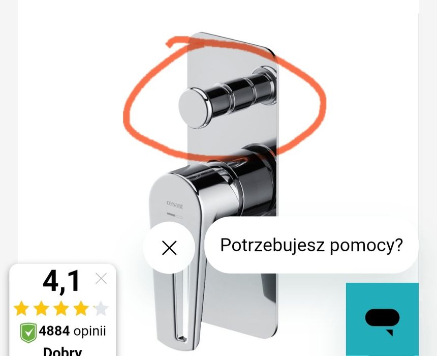 Zestaw podtynkowy prysznicowy Cersanit Mille chrom s952-012