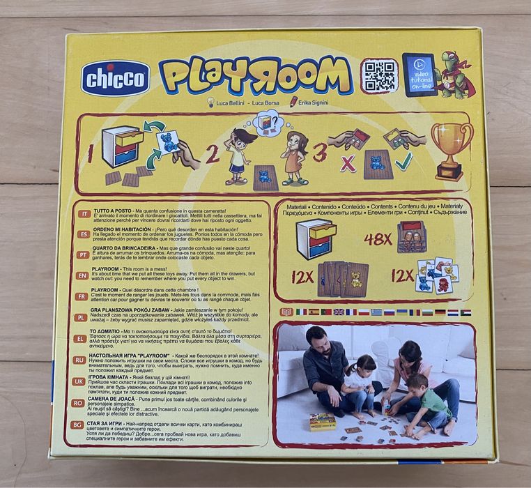 Jogo cooperativo e de memória Chicco Playroom 3+