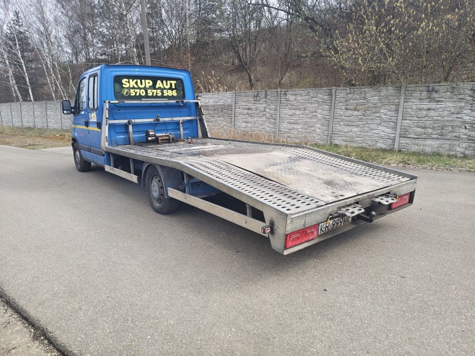 Laweta Renault Master 2 2.2dci 2003r. Ładowność 1430Kg Najazd 4.4m