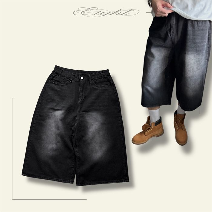 Широкі джинсові шорти Baggy rap shorts jorts jaded stussy sk8 rap реп