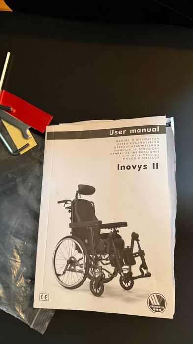 Wózek inwalidzki Vermeiren, Inovys II, jak nowy