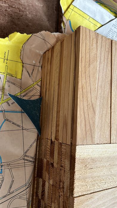 Parkiet sosnowy, 57 metrów, nowy klepka 3x15,5 cm