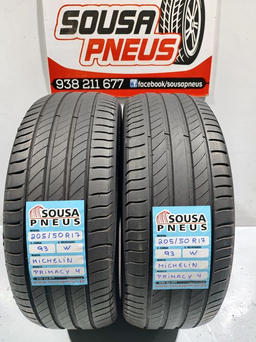 2 pneus semi novos 205-50R17 Michelim - Oferta dos portes