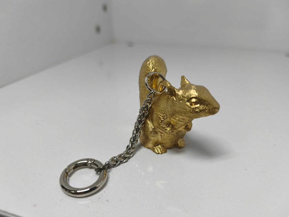 Wiewiórka Brelok do Kluczy z Figurką 3D