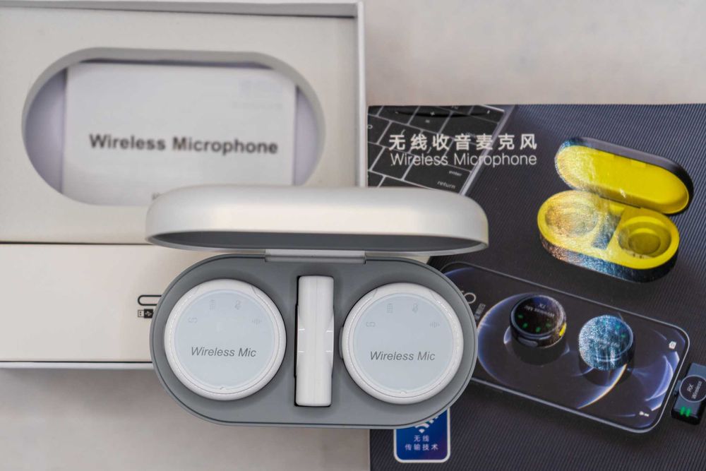 Петличный микрофон Asterold B-612, 2 шт. + зарядный кейс, для блогеров