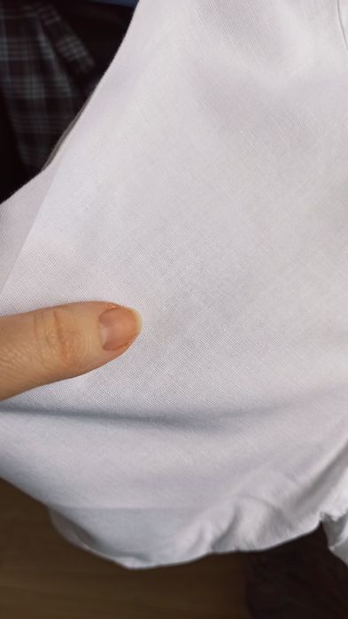Sg Biała koszula męska XL , XXL Armani bawełna + len