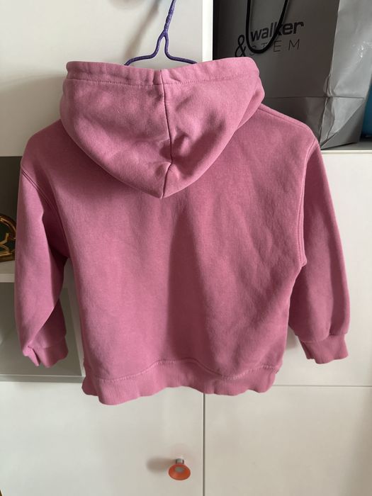 Тепле худі рожева кофта з капюшоном Zara 128 см