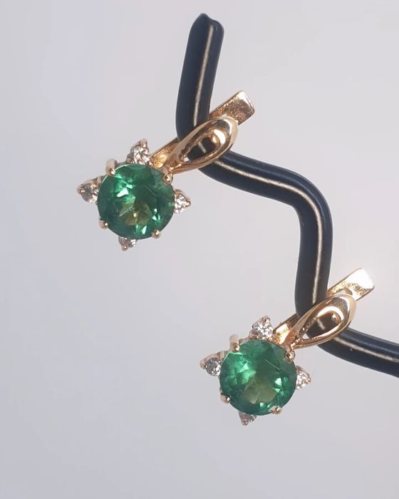 Сережки золото 585проби, вага 3.35