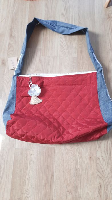 Torba na ramię na prezent dla Niej  handmade #upcycledclothes