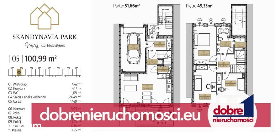 Dwupoziomowy apartament z ogrodem- Osielsko