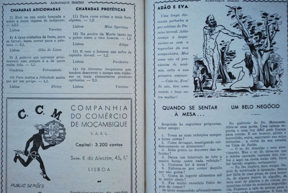 Almanaque Serões 1949 - Com Dedicatória Autografada