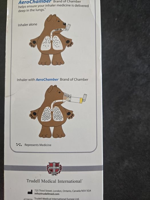 Aero Chamber 1-5  inhalator dla dzeci j.nowy