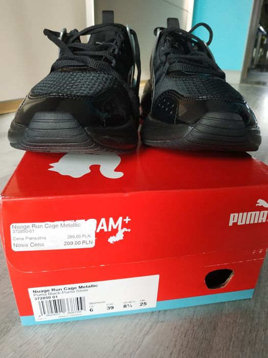 Nowe Buty damskie PUMA Nuage Run Cage Metallic r.39