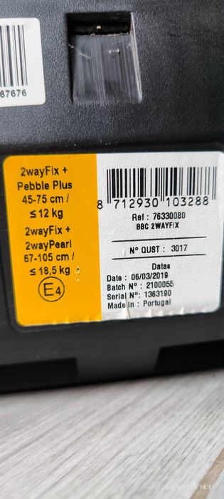 Base isofix bebeconfort 2WayFix