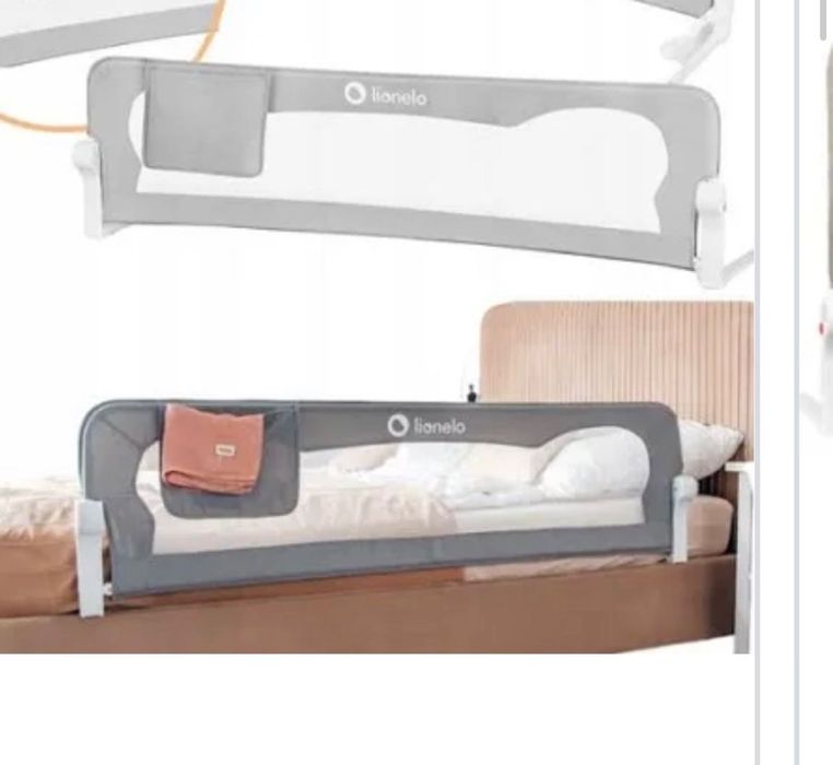 Barierka zabezpieczające na barierka zabezpieczająca na łóżko Lionelo
