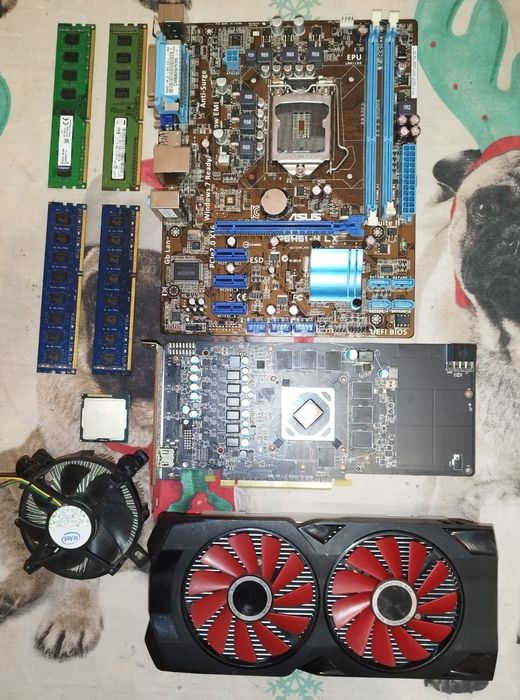 Комп'ютер rx 470 8gb miner xtx i3-2120 ddr3 16gb 2x8 (1600mhz) + 10gb