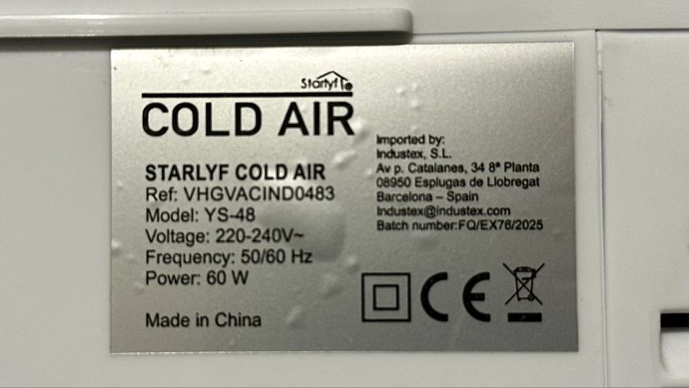 Starlyf Cold Air YS-48 - Climatizador/Ventilador (Portátil)