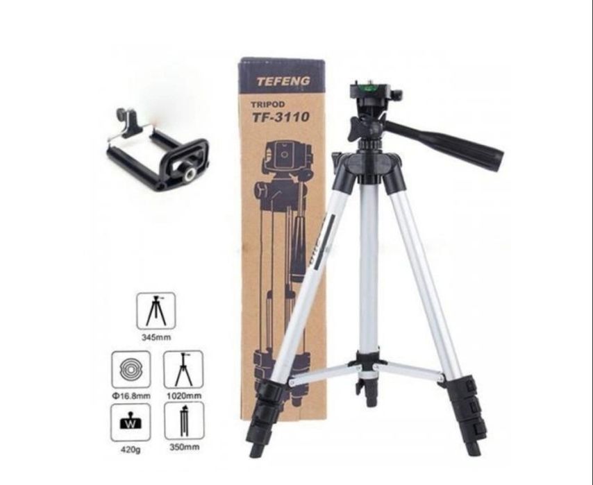 Алюминиевый штатив для камеры Tripod 3110 + держатель для телефона