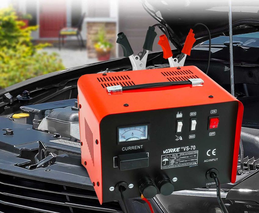 Prostownik samochodowy do akumulatora z rozruchem12V 24V 40A ŁADOWARKA