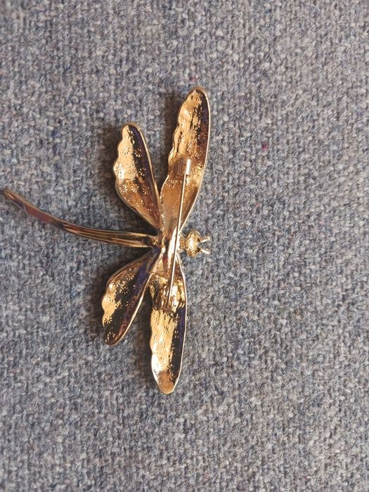 Broszka ważka dwa kolory