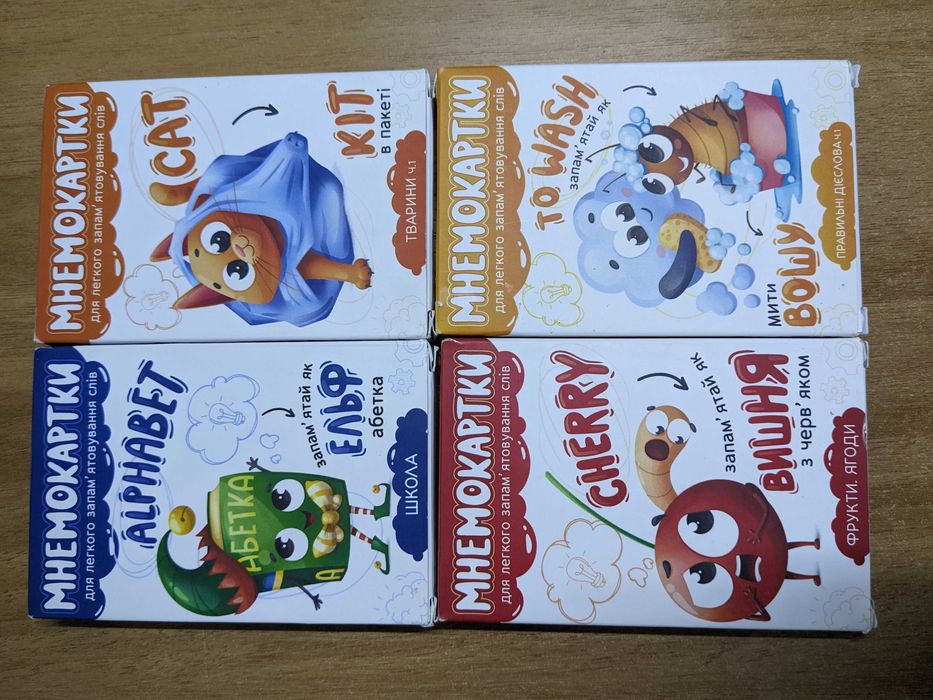 Вивчаємо англійську Мнемокартки