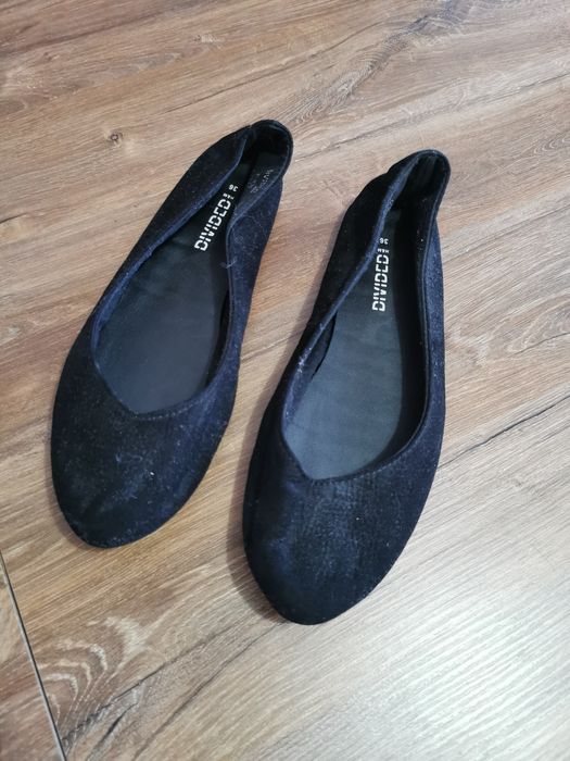 Czarne balerinki h&m baleriny damskie baletki 36