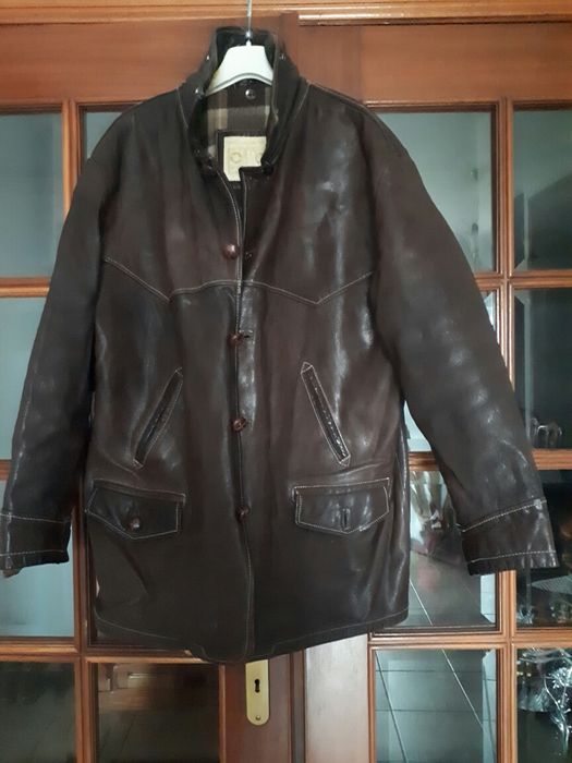 Casaco em Cabedal forrado