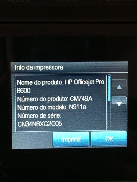 Hp MultiJet Pro 8600 a precisar de tinteiros