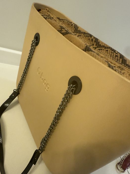 Zestaw Obag torebka standard duża champagne   o bag szampan  nowa