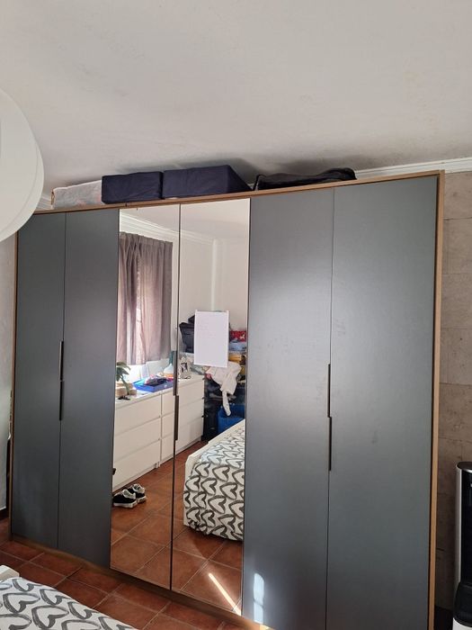 Guarda fatos 6 portas com espelhos