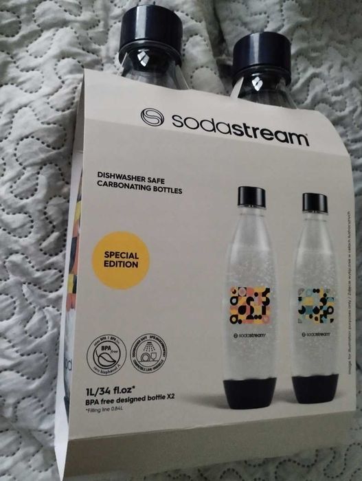 butelki sodastream fuse bubble mosaic 2x1l tritan do saturatora