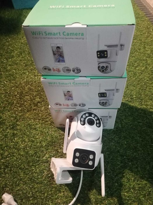 Câmara de Vigilância IP Wifi ou por cabo  Exterior rotativa e fixa