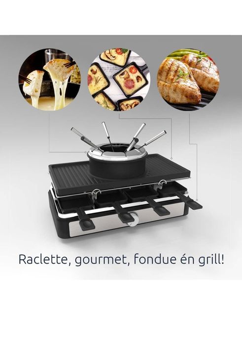 BluMill Raclette & Fondue grill elektryczny stołowy