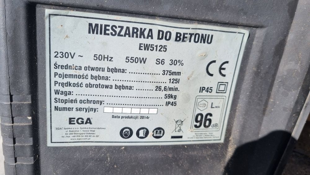 Silnik do betoniarki