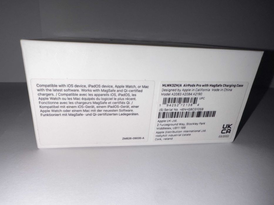 AirPods Pro 1 покоління, модель A2084 (Оригінальні): 3 000 грн