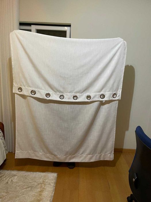Estore Japonês para janela, com cortinados laterais